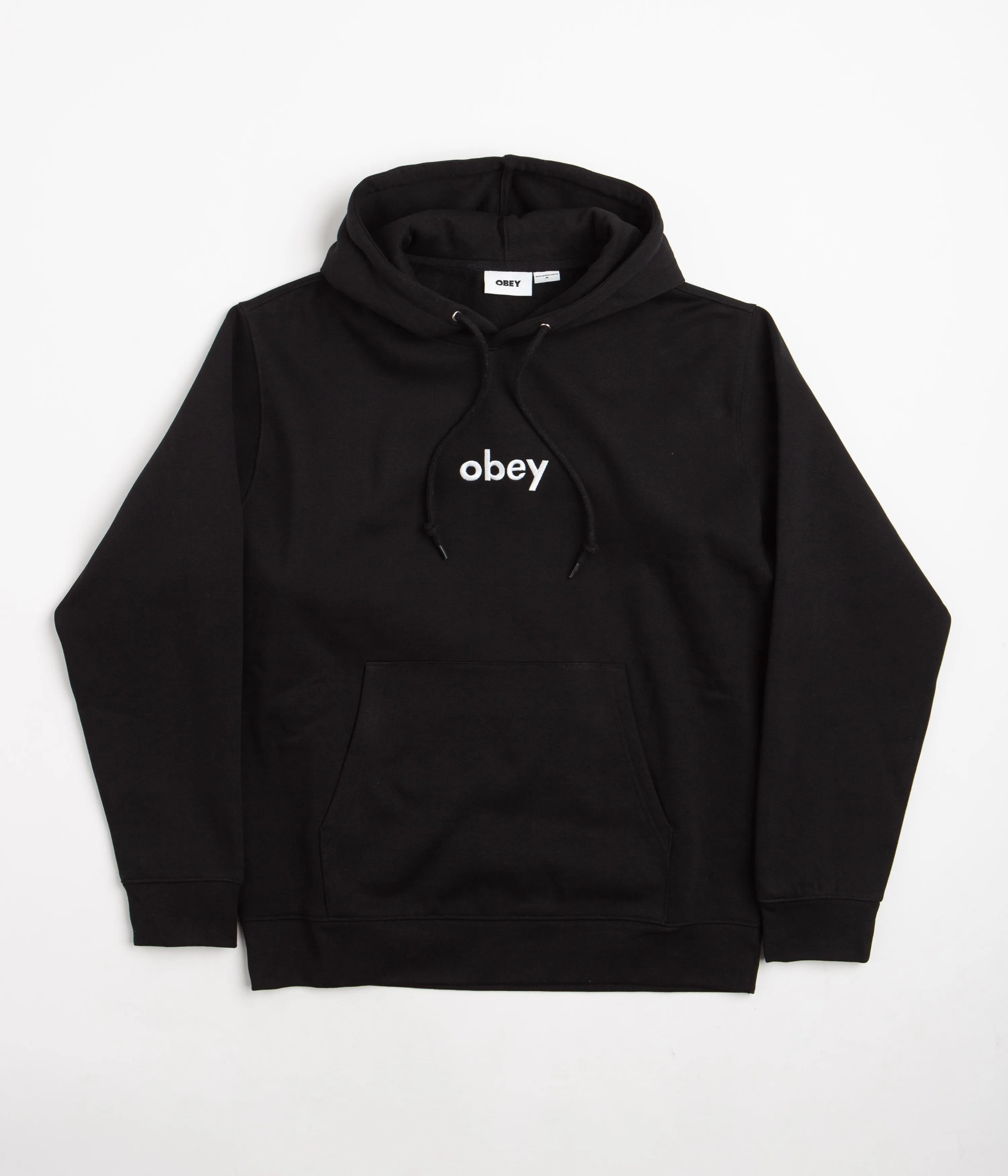 Obey Lowercase Hoodie - Black