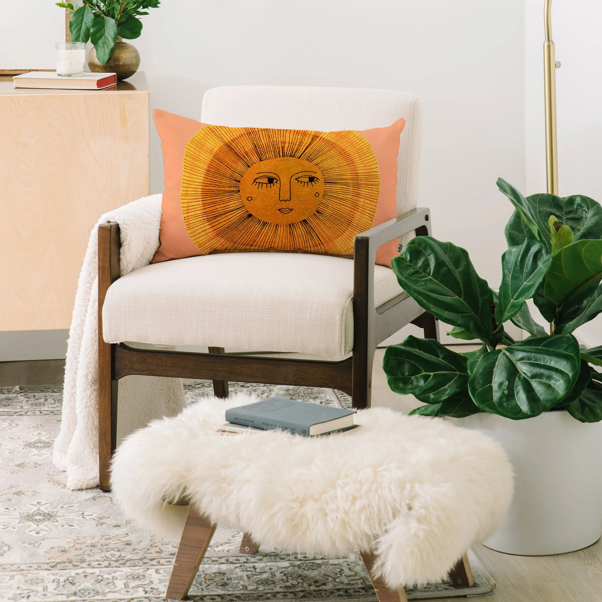 Ole Be My Sunshine Oblong Throw Pillow (DS)