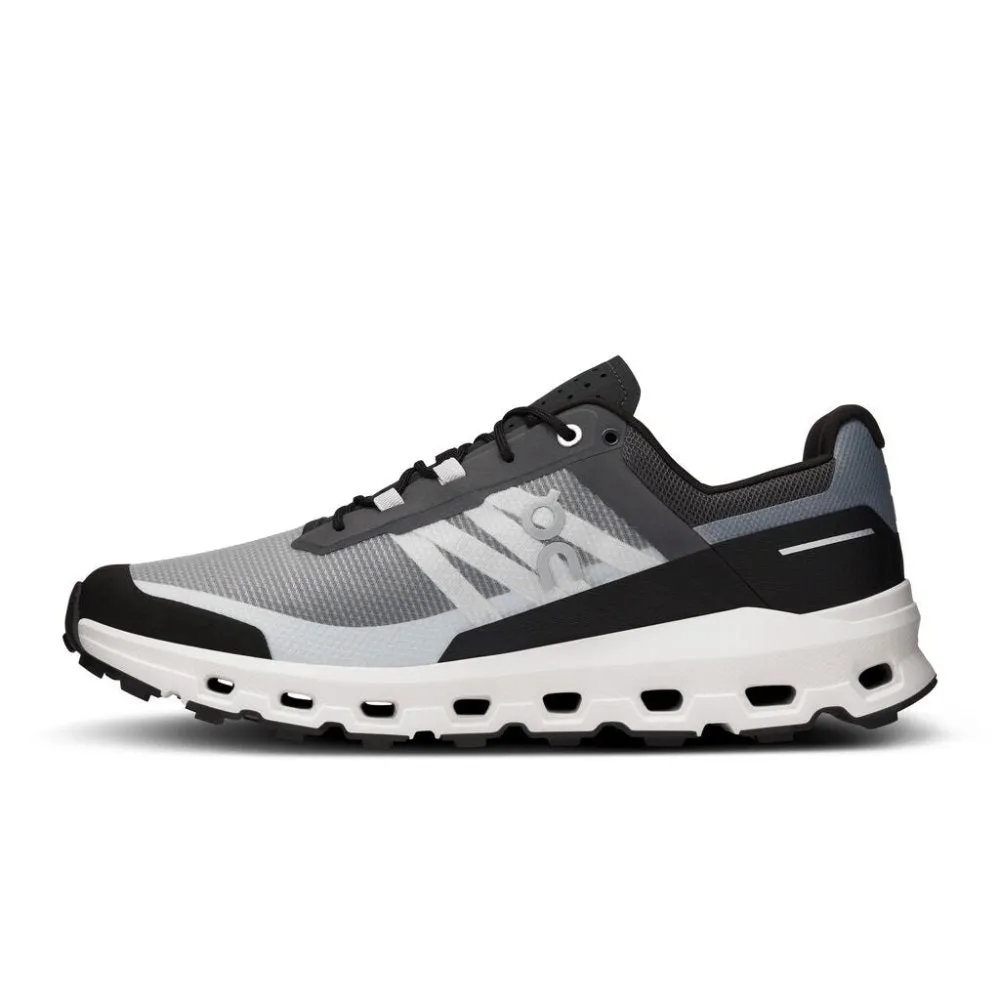 On Men's Cloudvista Trail Running Shoes - Black/White