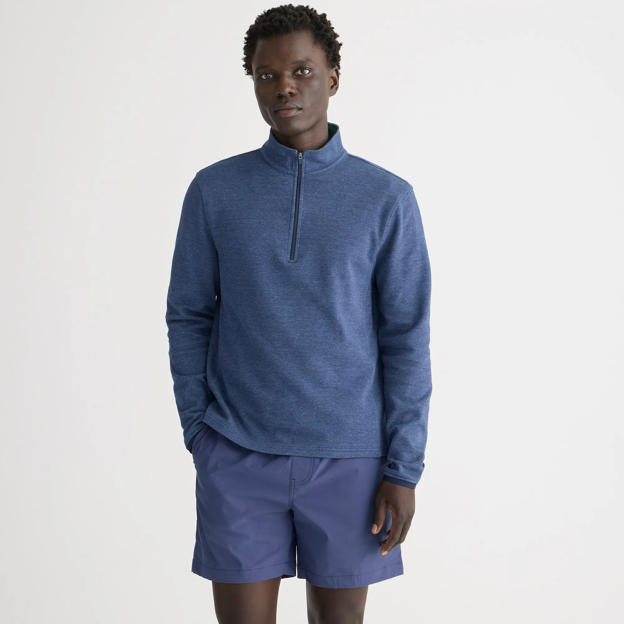 Performance half-zip pullover with COOLMAX® technology