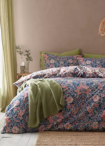 Pineapple Elephant Keera Floral Duvet Cover Set | Kaleidoscope