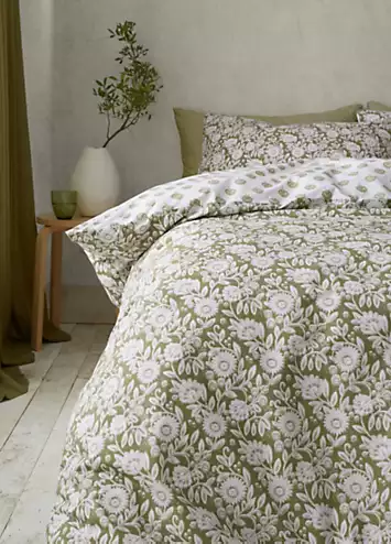 Pineapple Elephant Tangier Floral Duvet Cover Set | Kaleidoscope