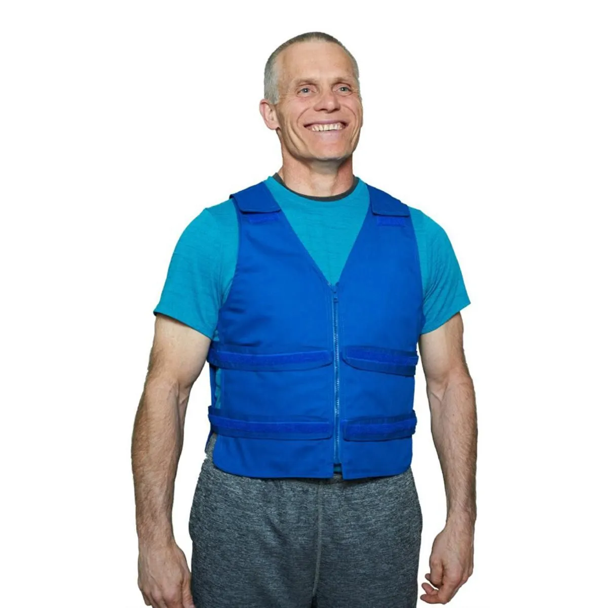 Polar Products Cool58 Phase Change Adjustable Front Zipper Cooling Vest for Sizes M/L, L/XL, XL/XXL & 2XL/3XL