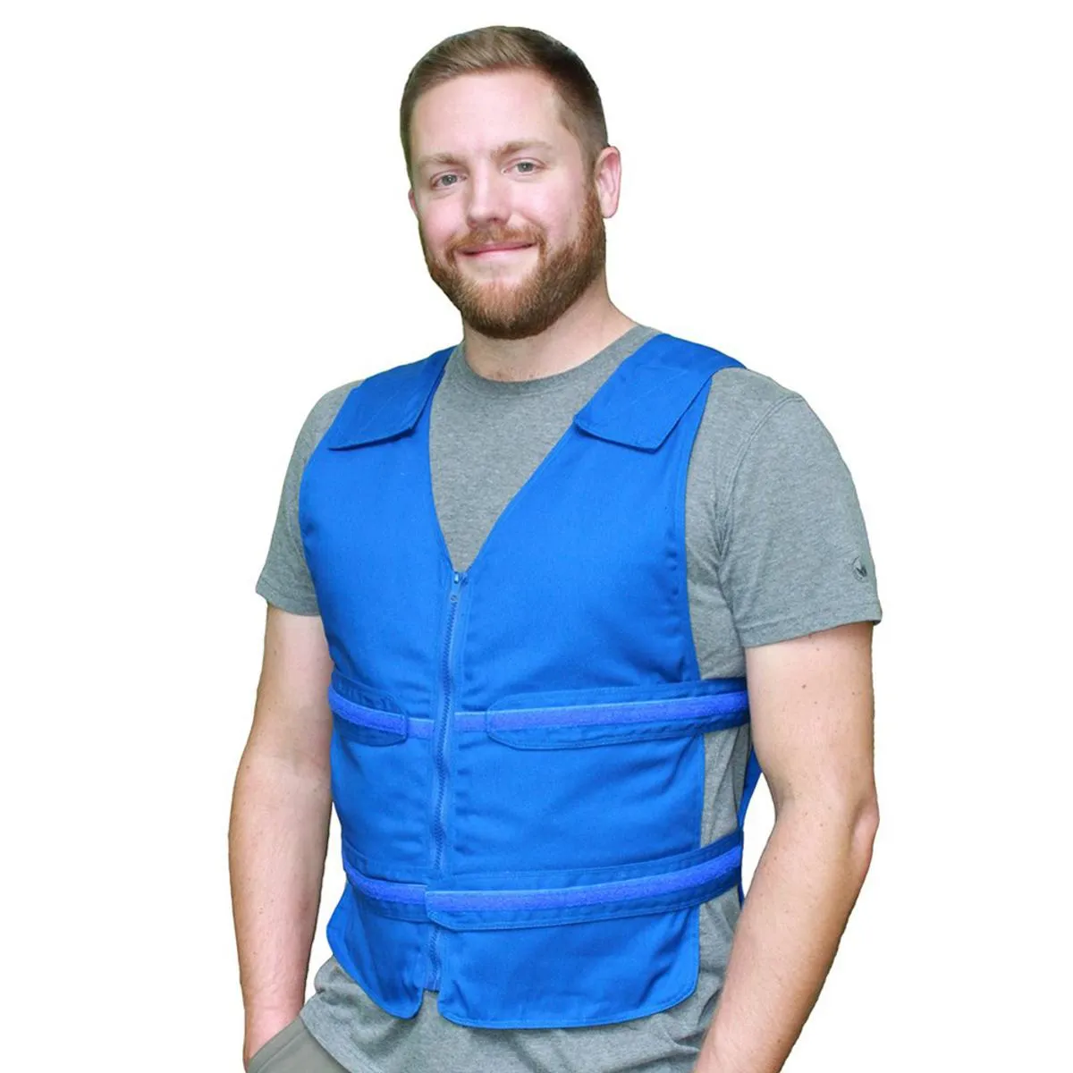 Polar Products Kool Max Adjustable Front Zipper Cooling Vest for Sizes M/L, L/XL, XL/XXL & 2XL/3XL