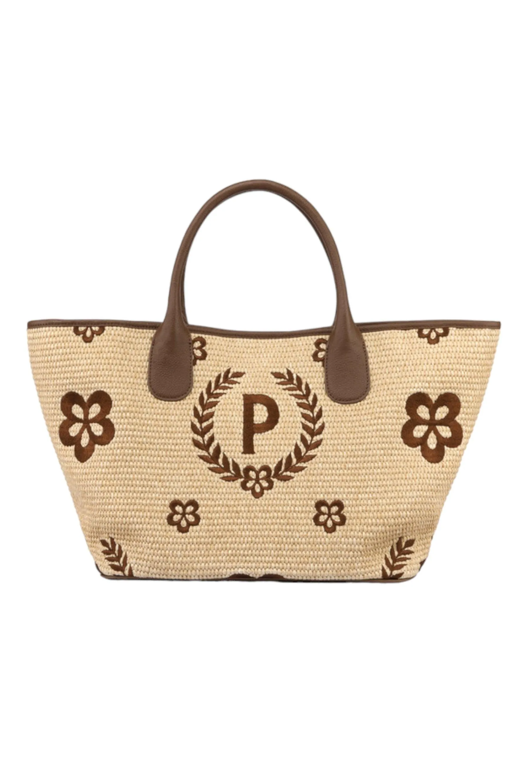 POLLINI Borsa Tote Mid Donna Natural Testa di Moro TE8481PP0EQ1T10A