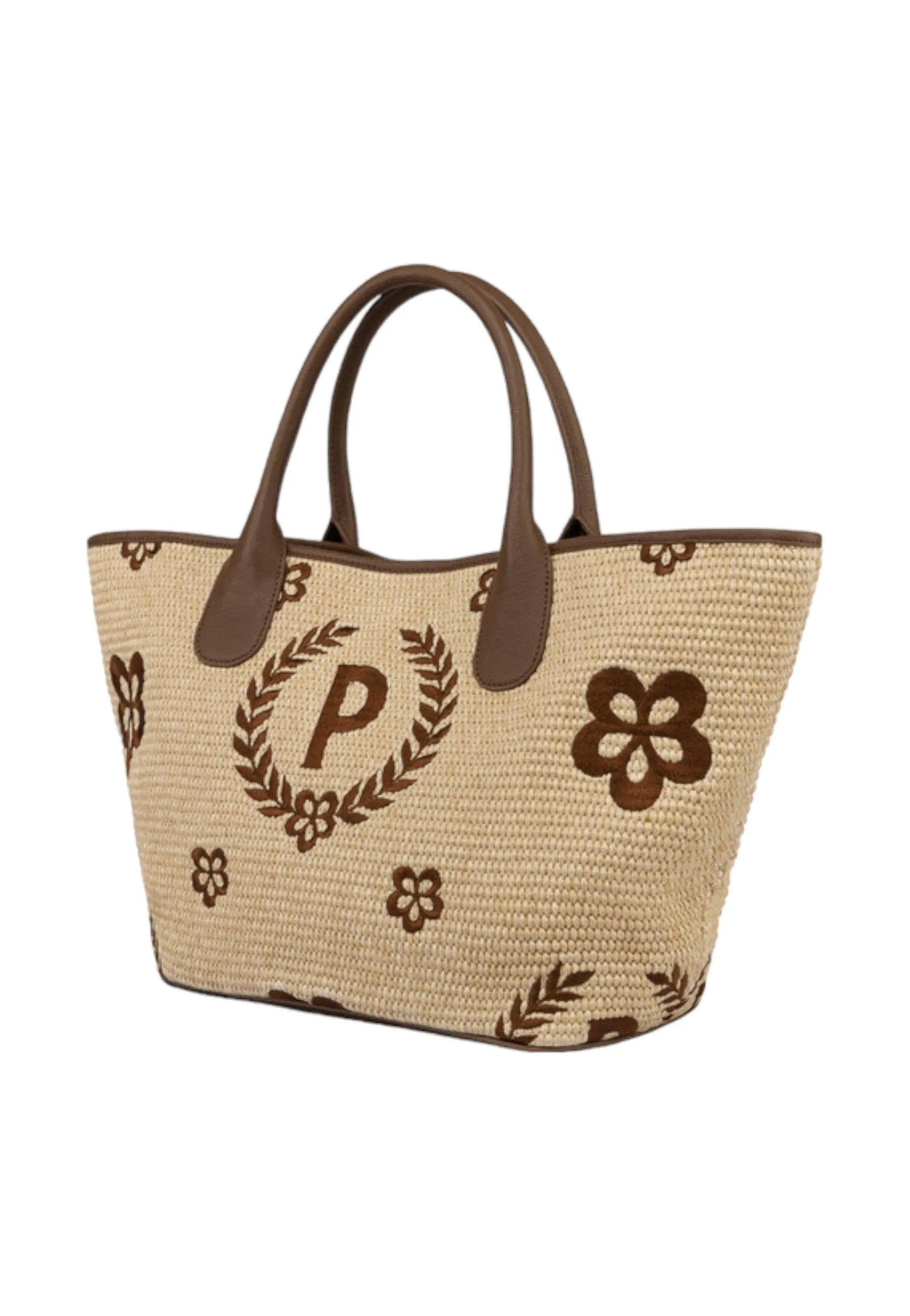 POLLINI Borsa Tote Mid Donna Natural Testa di Moro TE8481PP0EQ1T10A