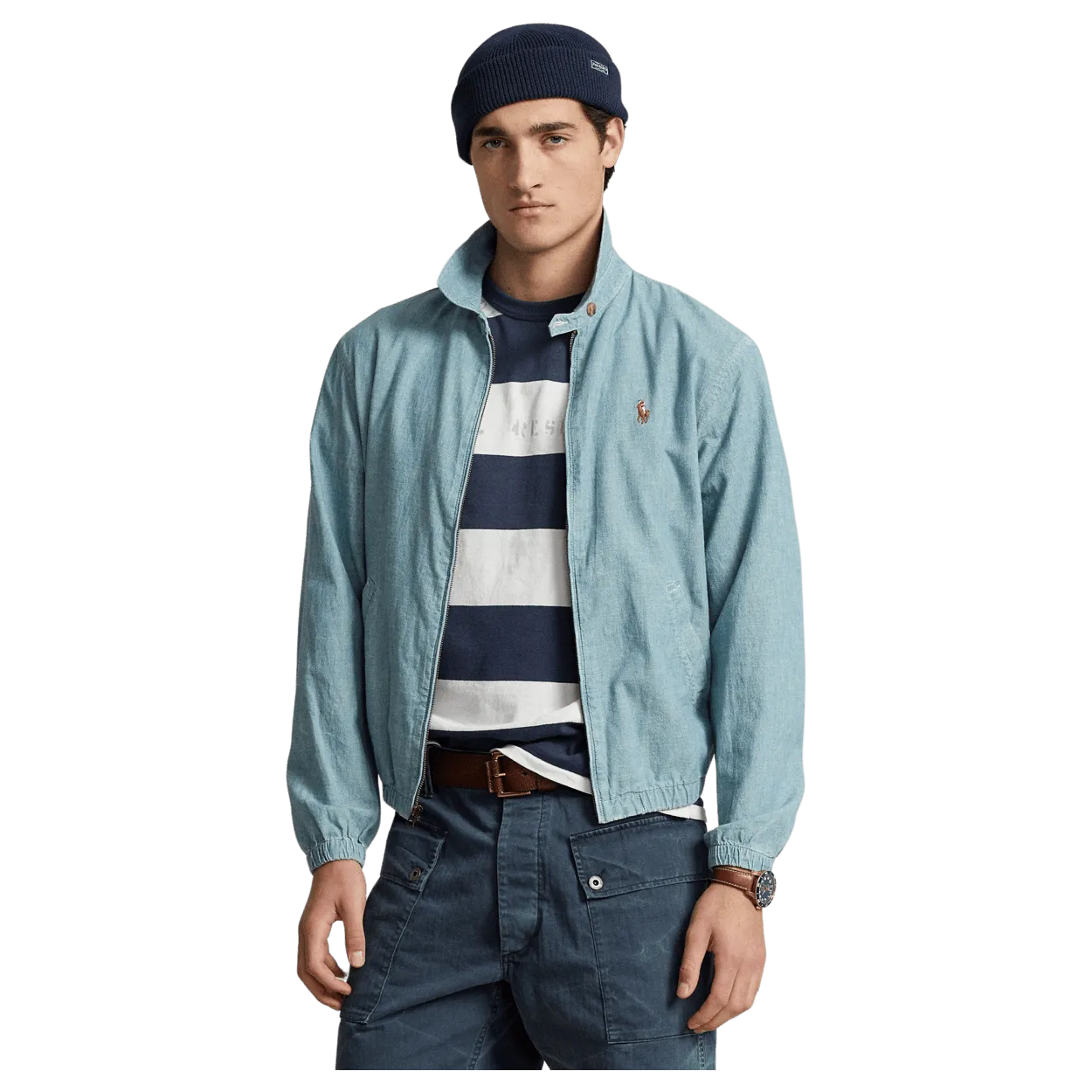 Polo Ralph Lauren Bayport Chambray Windbreaker Jacket