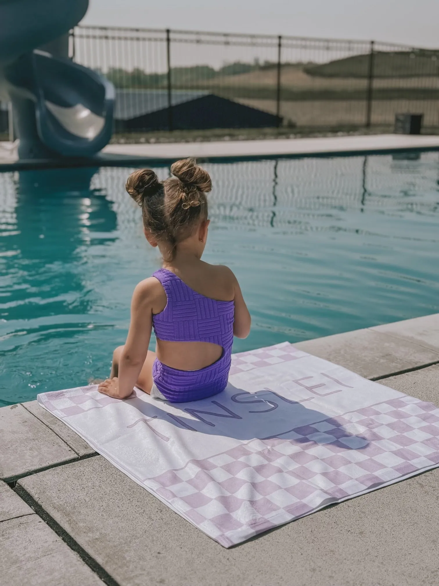 (PRE-ORDER) PERSONALIZED CHECKER BEACH TOWELS | VARIOUS STYLES