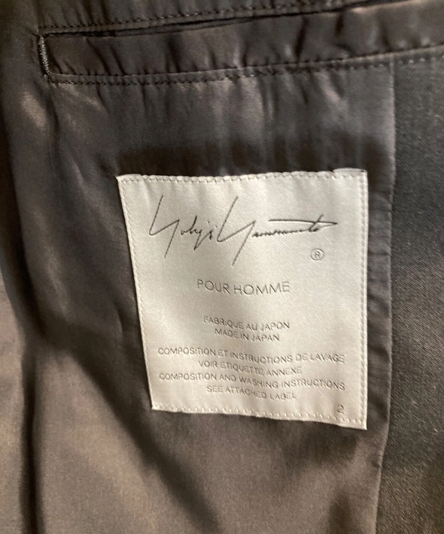 [Pre-owned] Yohji Yamamoto pour homme Jacket with right side zipper HX-J13-100