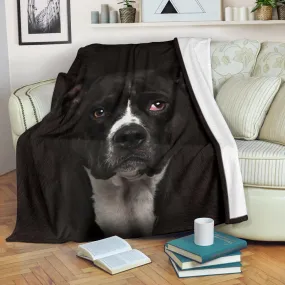 Premium Blanket American Pitbull Terrier 2 Face Hair