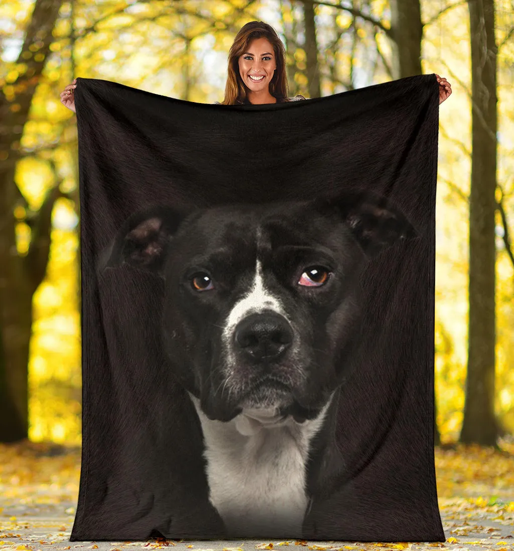 Premium Blanket American Pitbull Terrier 2 Face Hair