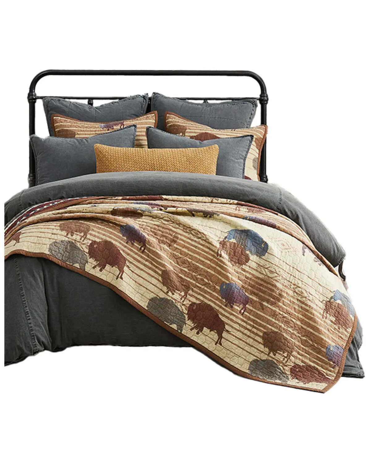 Product Name:  HiEnd Accents 3pc Home On The Range Reversible Quilt Set - Full/Queen