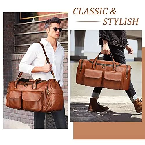 PU Leather Travel Duffle Bag for Men - Horizon Leathers