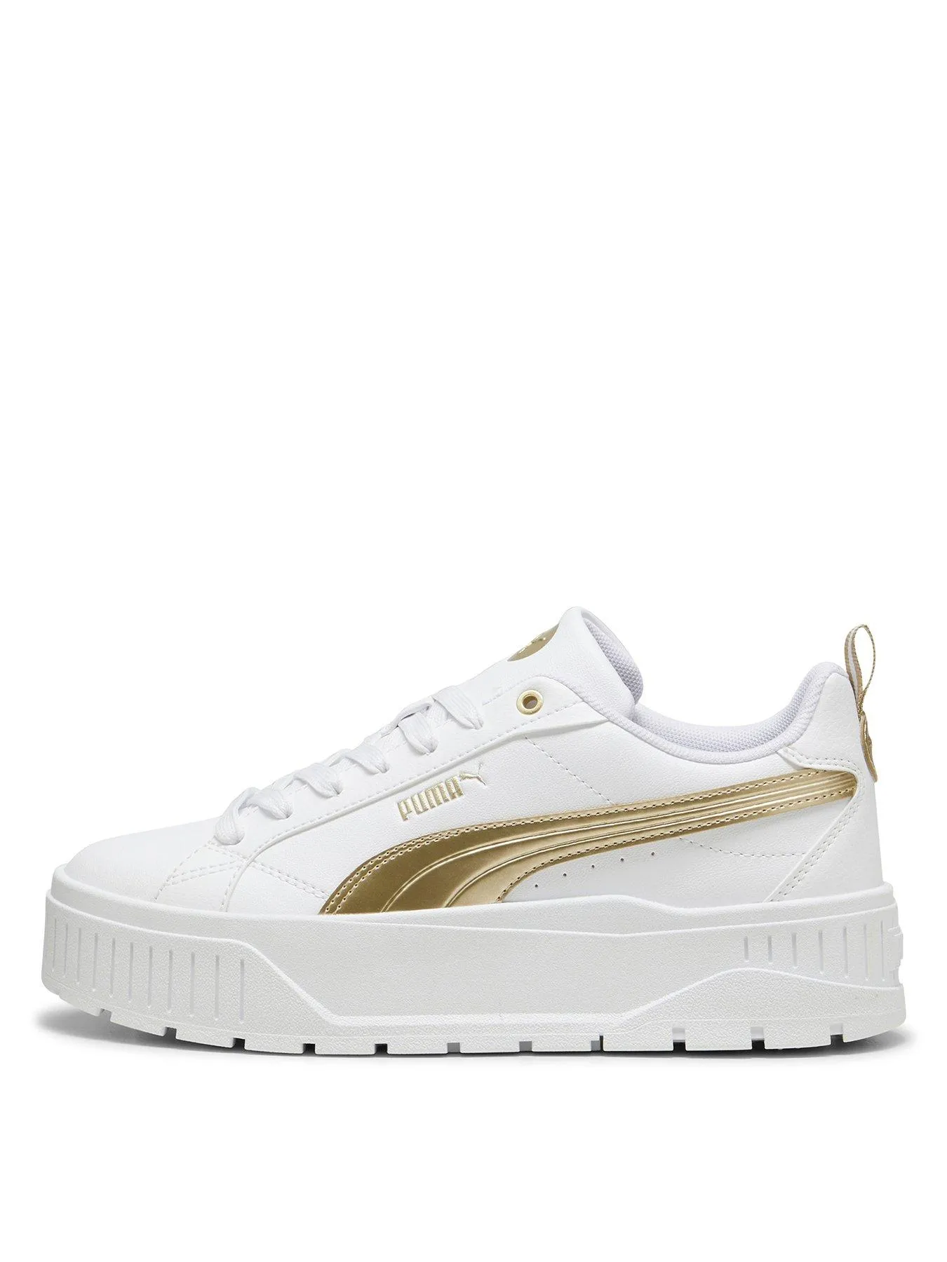 Puma Women'S Karmen Ii Metallic Dream Trainers - White/Gold