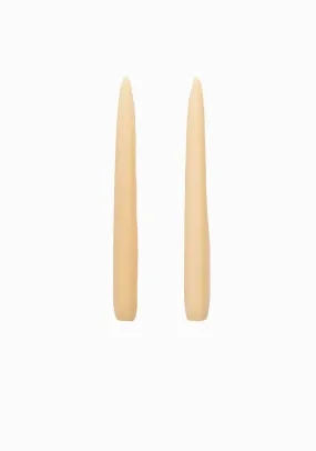 Rice Bran Taper Candles | Set of 2