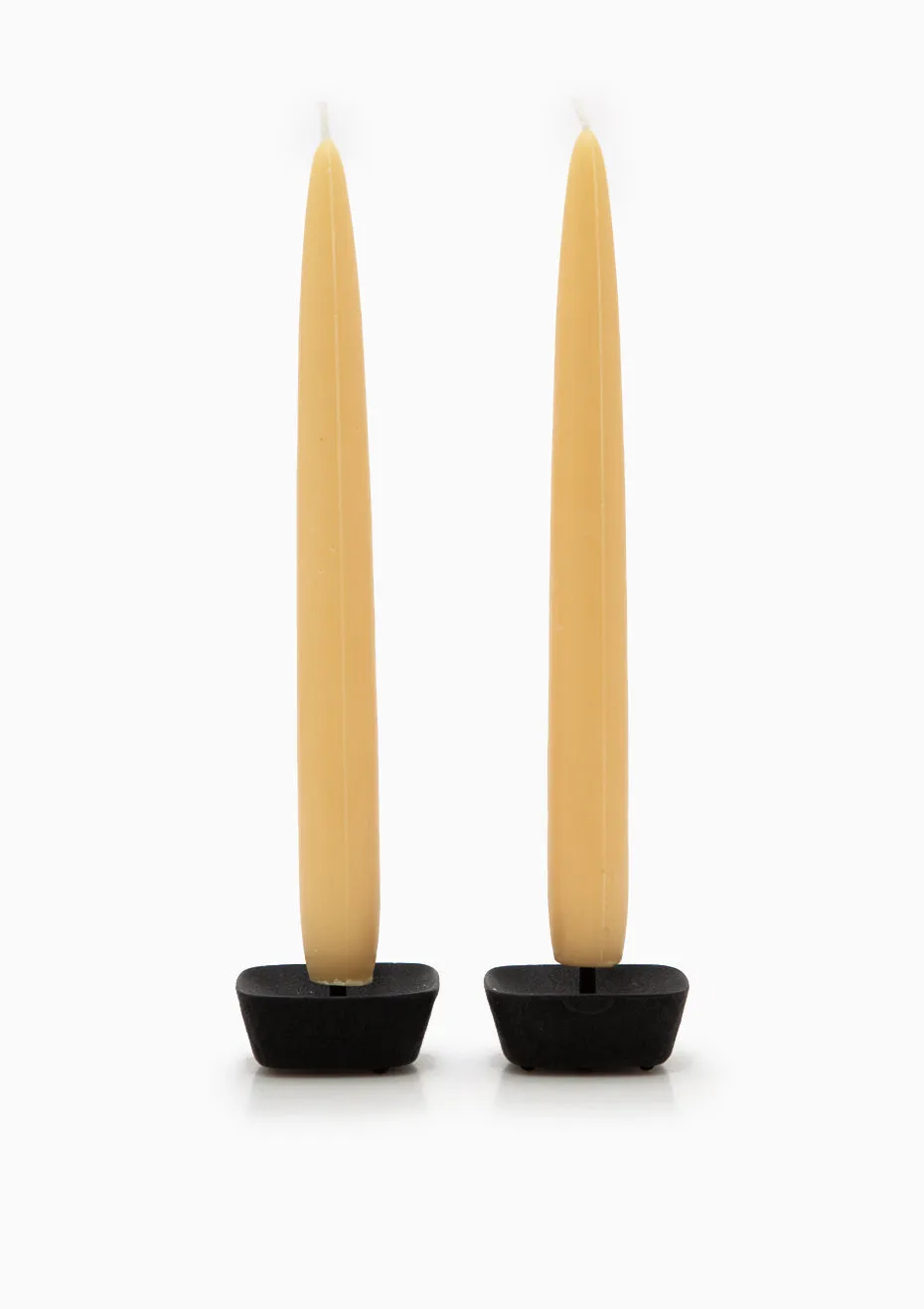 Rice Bran Taper Candles | Set of 2