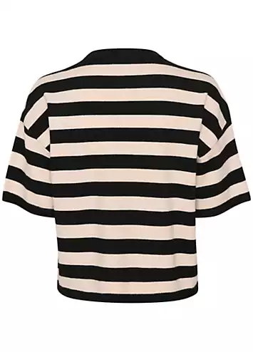 Saint Tropez Fikam Short Sleeve Striped Pullover | Grattan