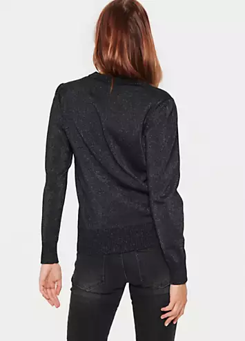 Saint Tropez Kila Long Sleeve Shimmer Pullover | Grattan