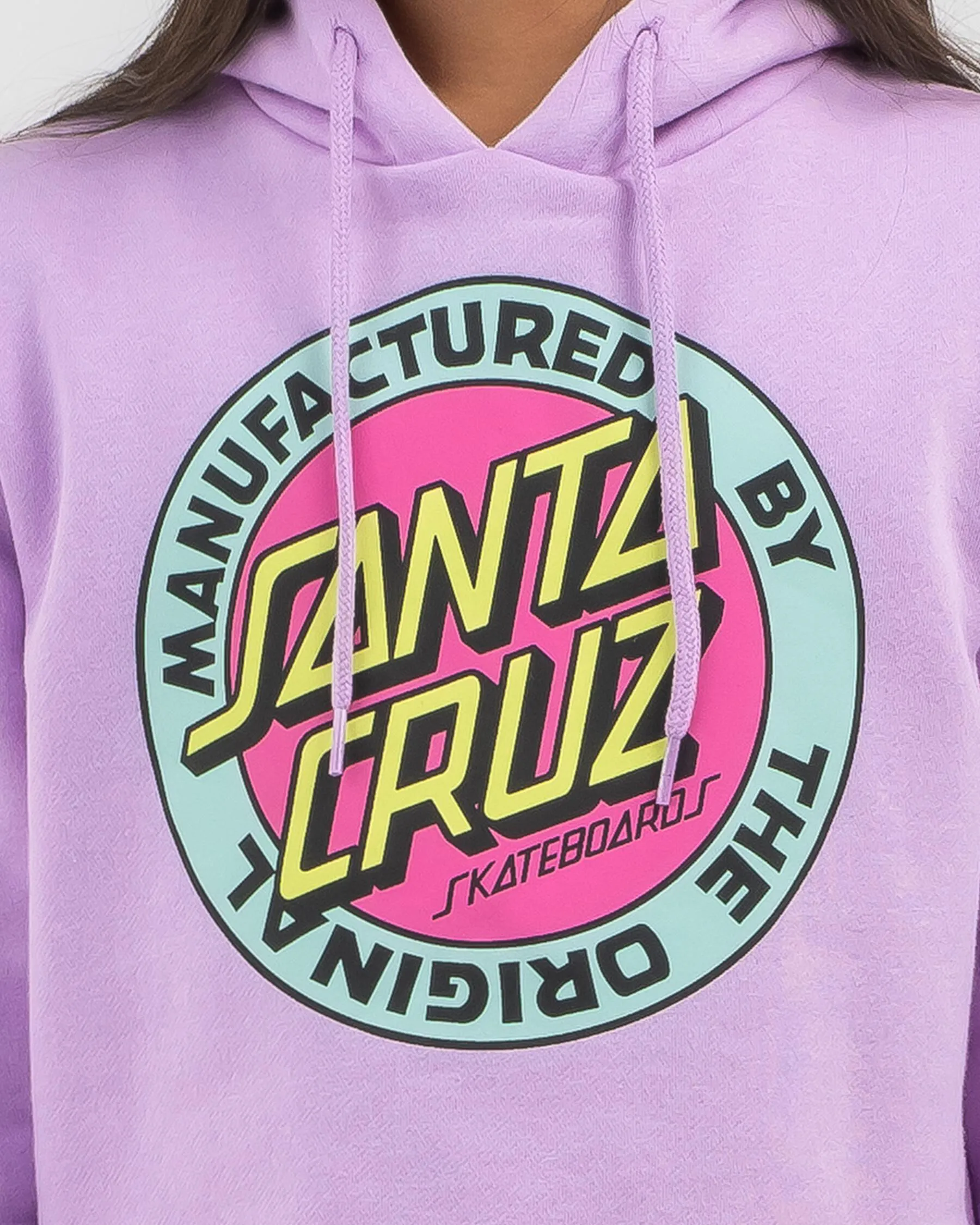 Santa Cruz Girls' MFG Retro Dot Front Hoodie