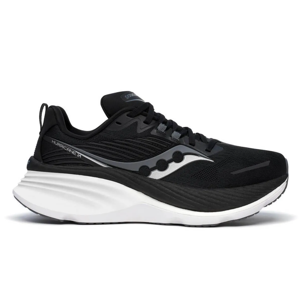 Saucony Hurricane 24 Mens | Black/carbon