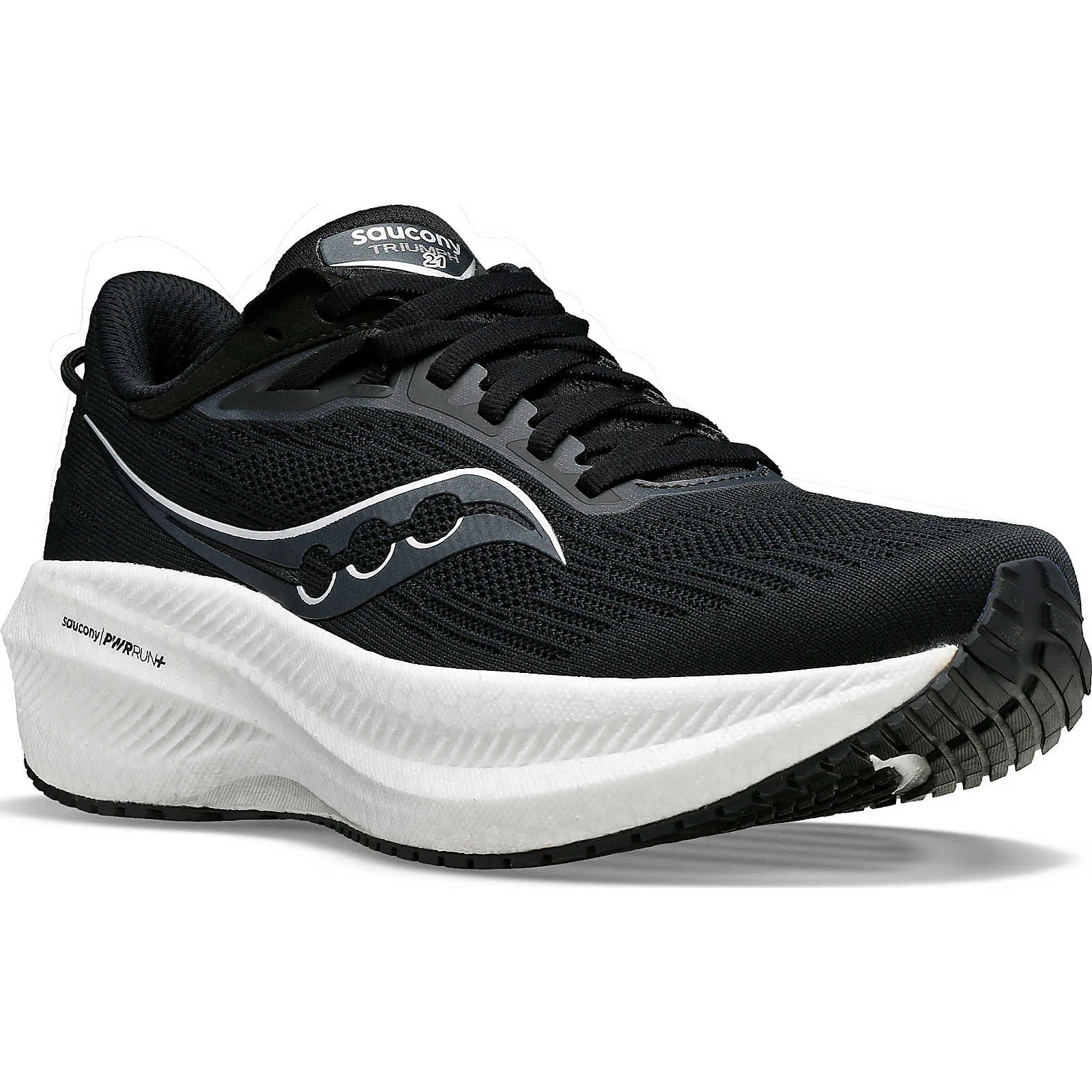 Saucony Men's Triumph 21 Wide Black/White | Buy Saucony Men's Triumph 21 Wide Black/White here | Outnorth