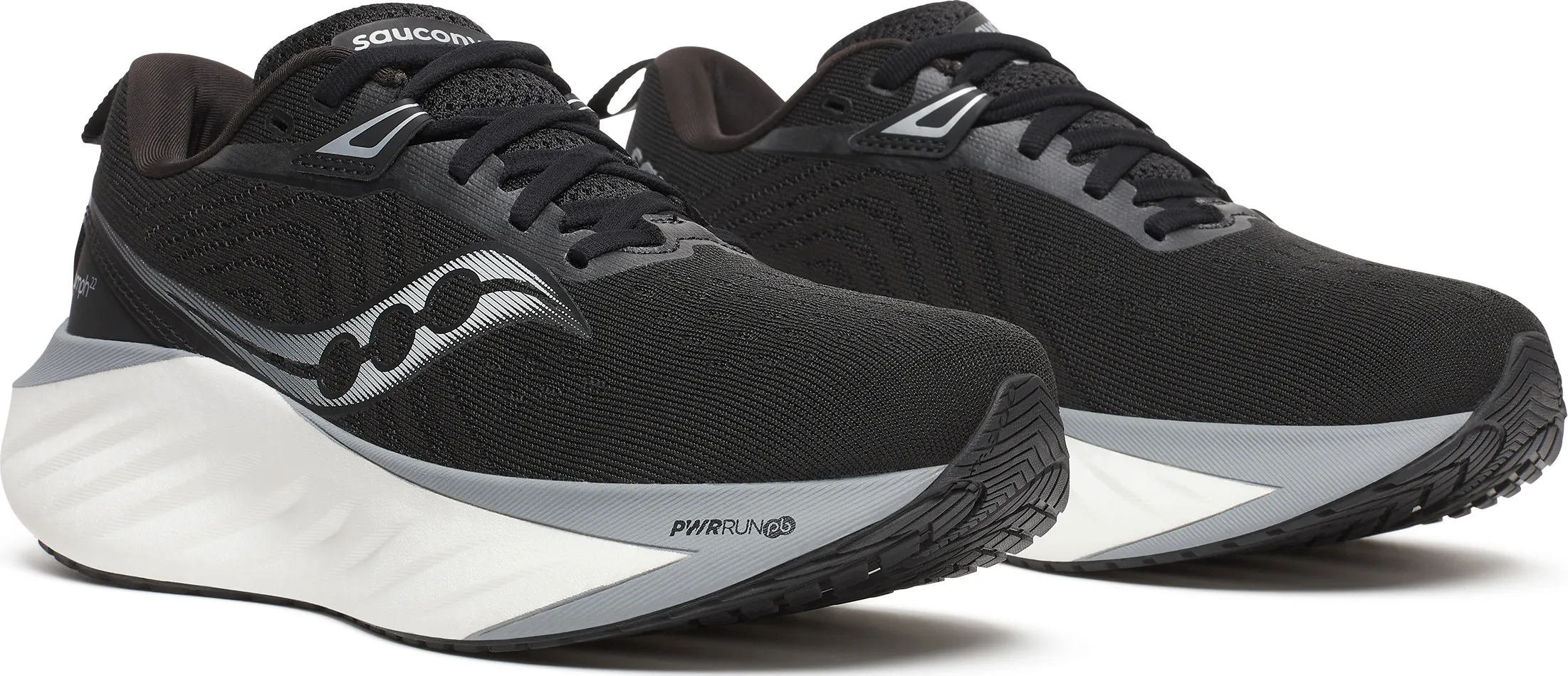 Saucony Women's Triumph 22 Wide Black/White | Buy Saucony Women's Triumph 22 Wide Black/White here | Outnorth