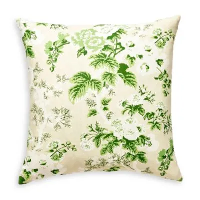 Scalamandre Ascot Linen Print Pillow