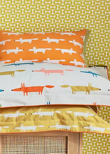 Scion Mr Fox Birthday Cotton Duvet Cover Set | Kaleidoscope