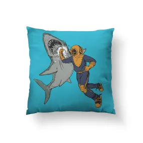 Shark Punch Throw Pillow