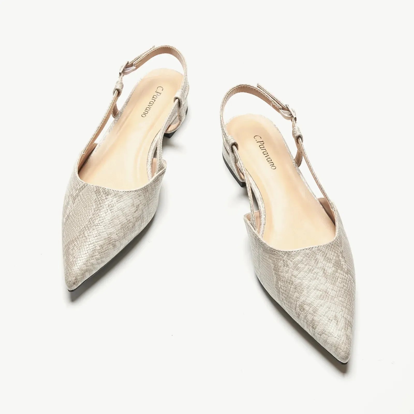 Sleek Prints Slingback Flats (Freya)