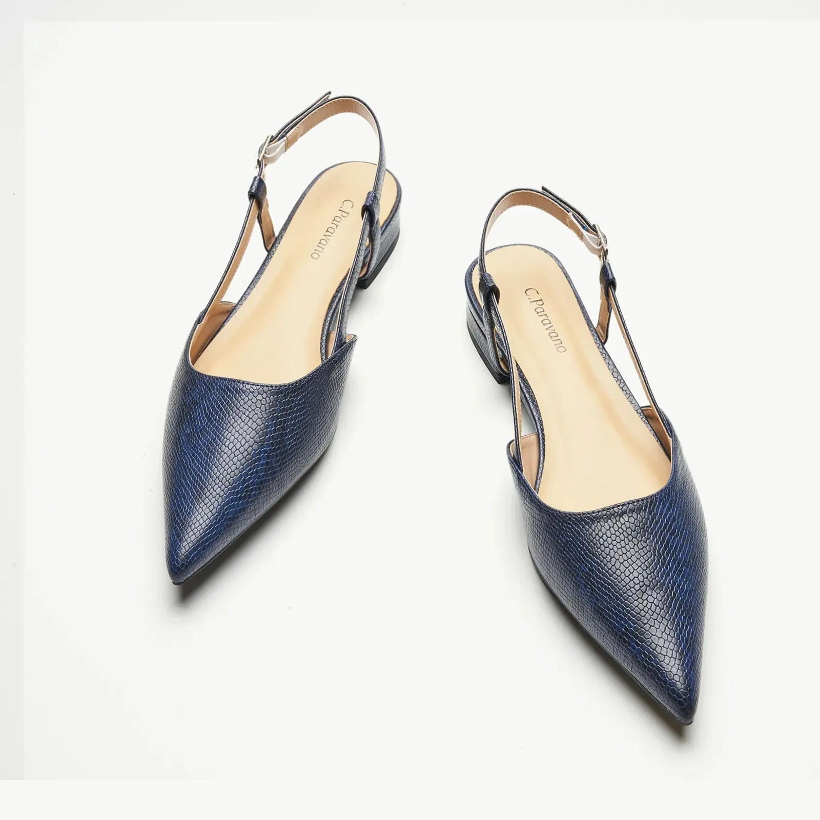 Sleek Prints Slingback Flats (Freya)