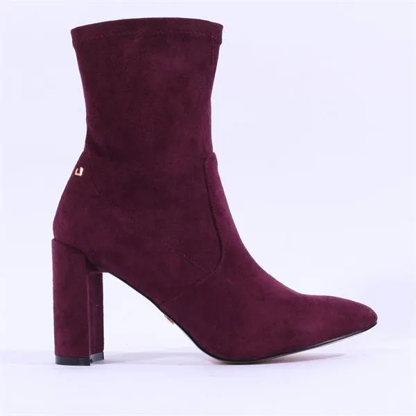 Something Bad Sock Boot - Burgundy