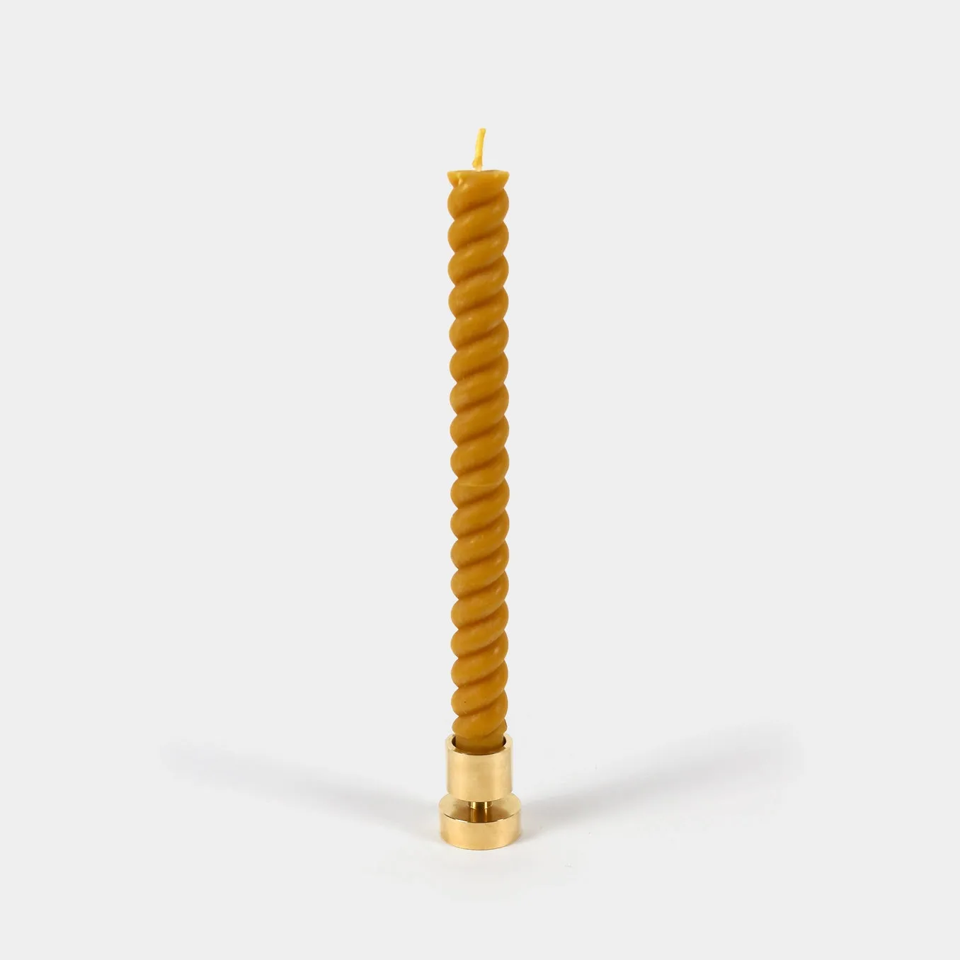 Spiral Beeswax Candles pack of 2