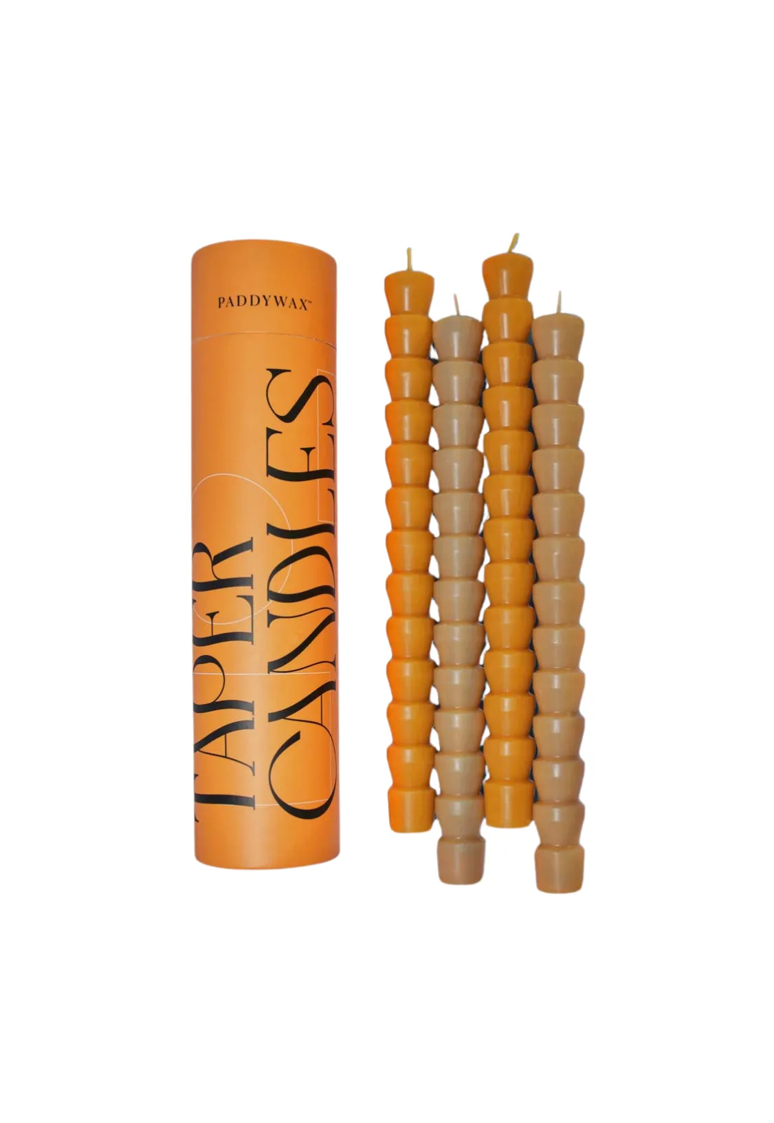 TAPER CANDLES - GOLD 4PK