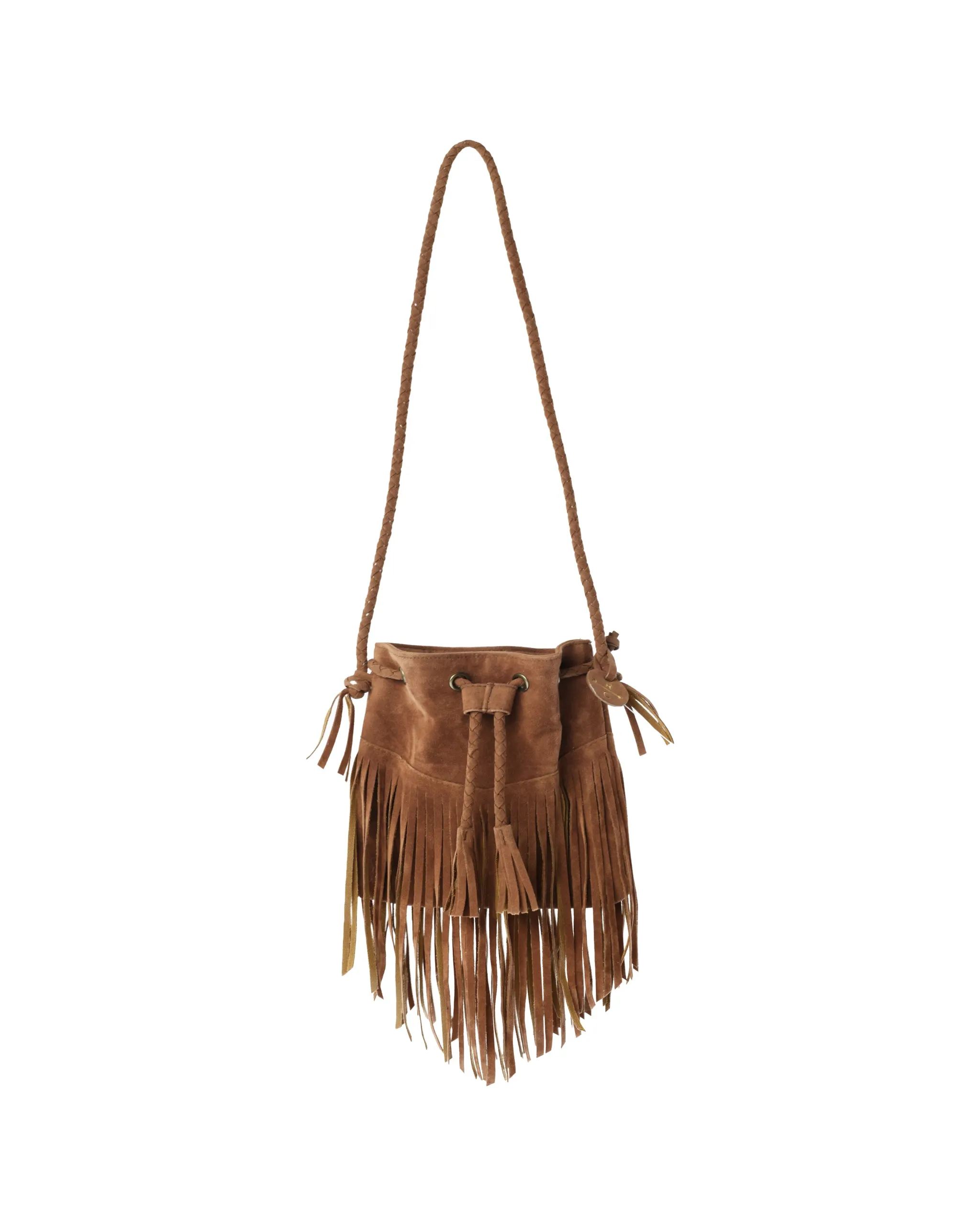 The Fringe Crossbody Purse by Rylee + Cru - Saddle - KIDS