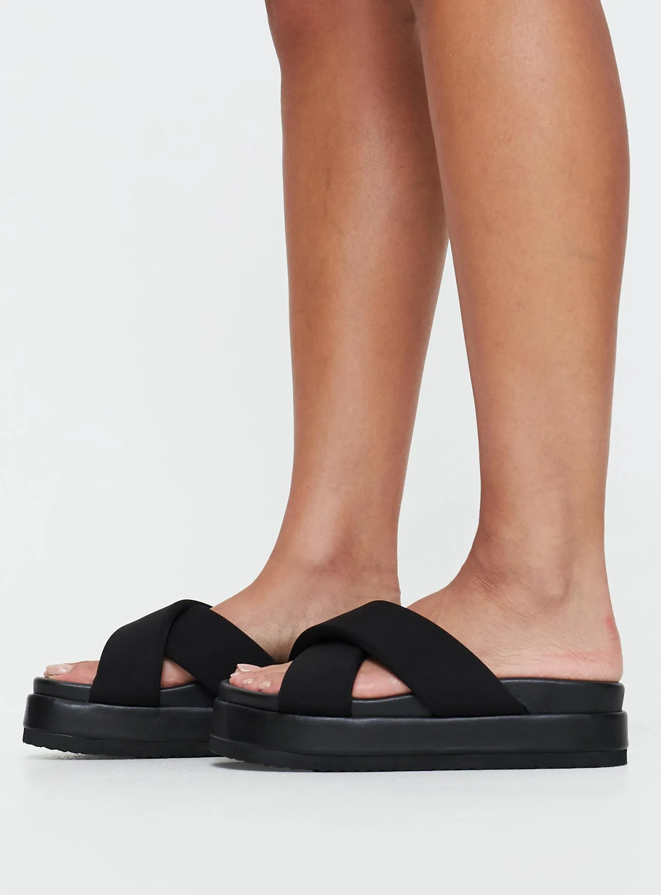 Therapy Mischa Flats Black Neoprene