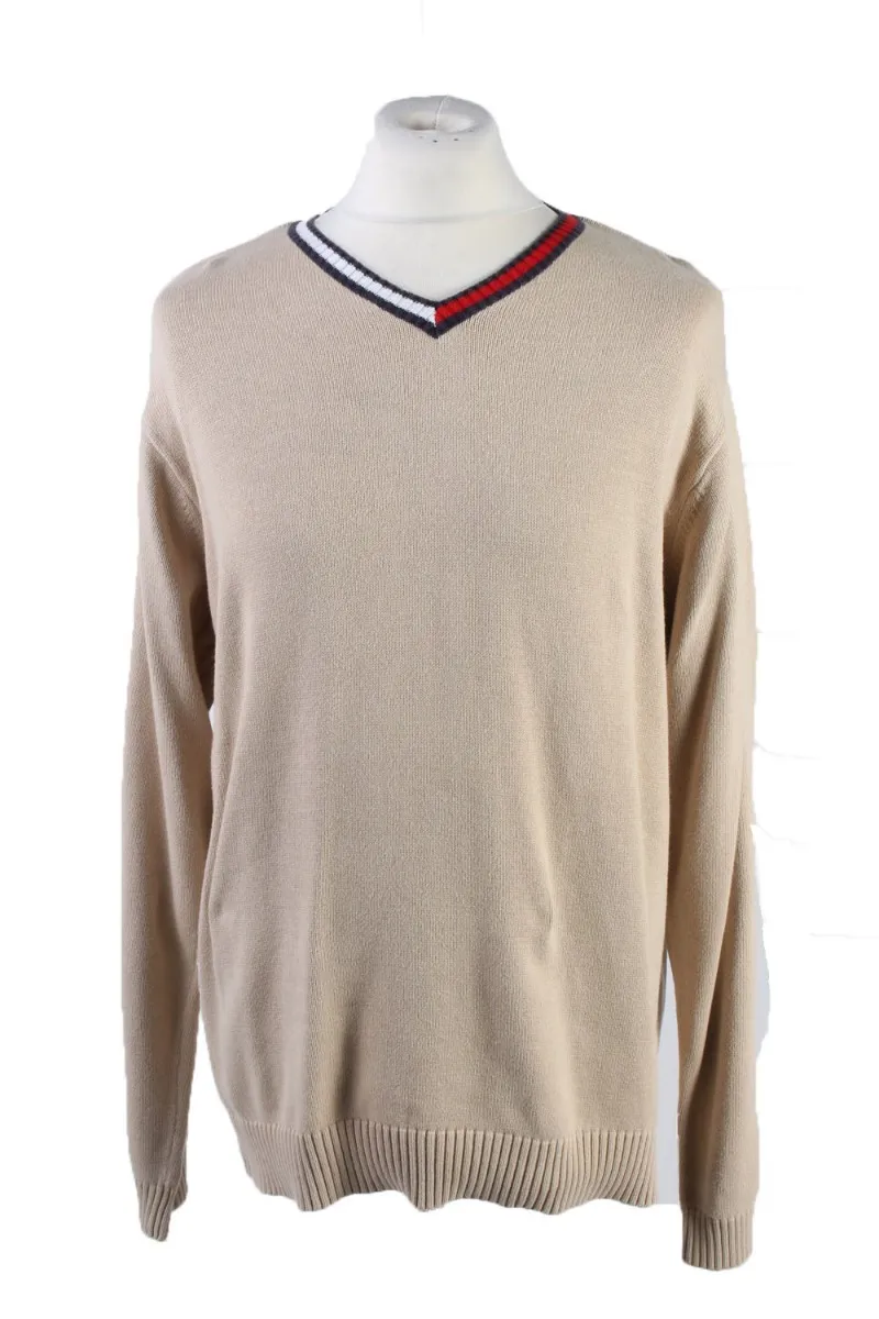 Tommy Hilfiger Pullover Jumper Cream L - Pepper Tree London