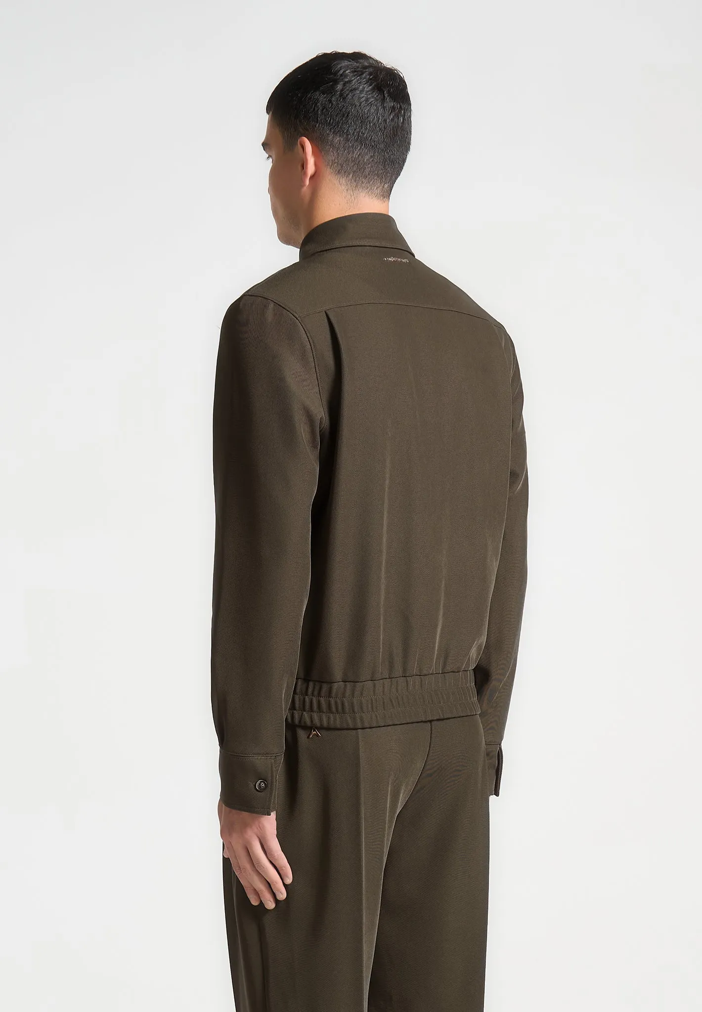 Twill Tailored Jacket - Khaki