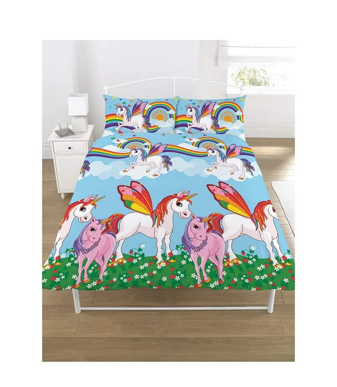 Unicorn duvet cover set blue Generic