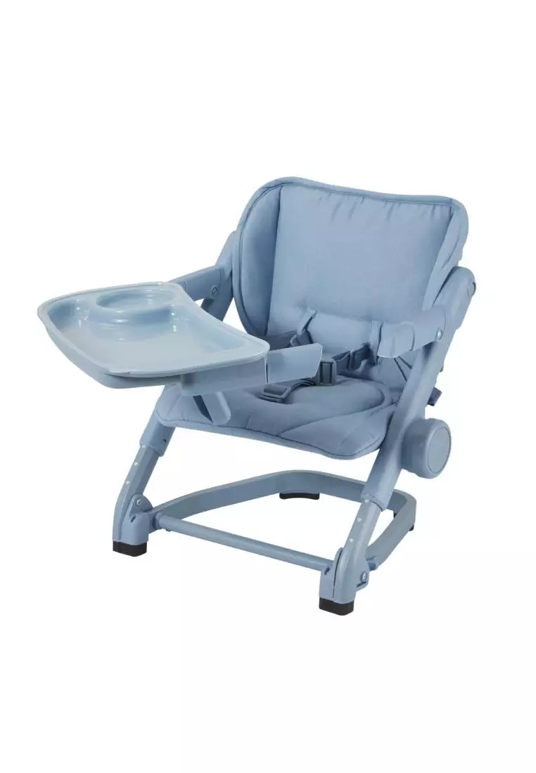 UNILOVE [Unilove] Feed Me 3-in-1 Travel Booster Seat Feeding Chair | Foldable & Adjustable with Carry Bag - Airy Blue