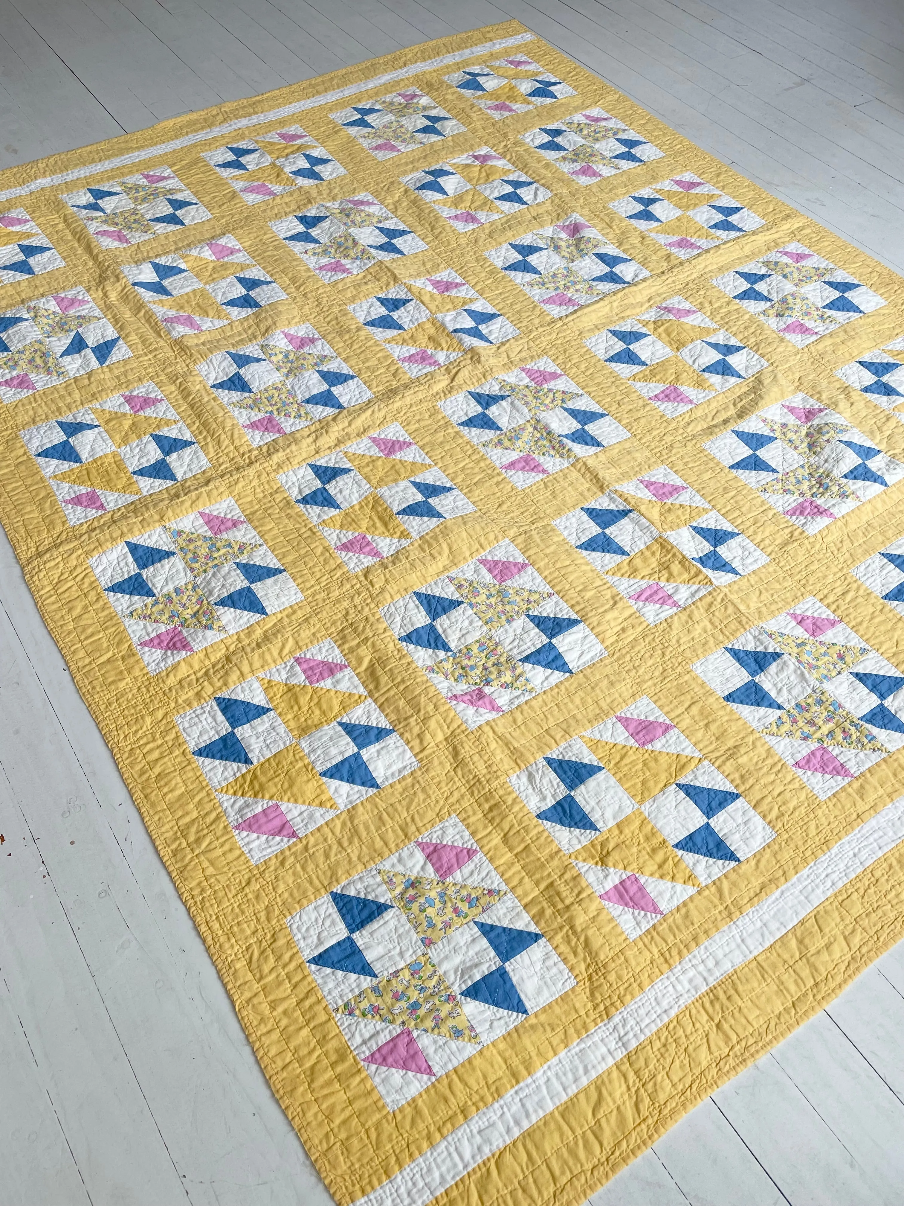 Vintage Old Maid's Puzzle Quilt