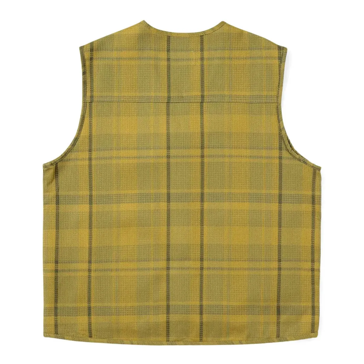 WAFFLE CHECK VEST MUSTARD | Bodega