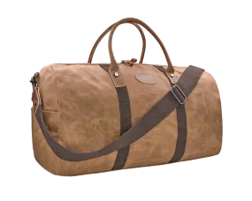 Waterproof Canvas Travel Overnight Brown Duffle Bag - Horizon Leathers