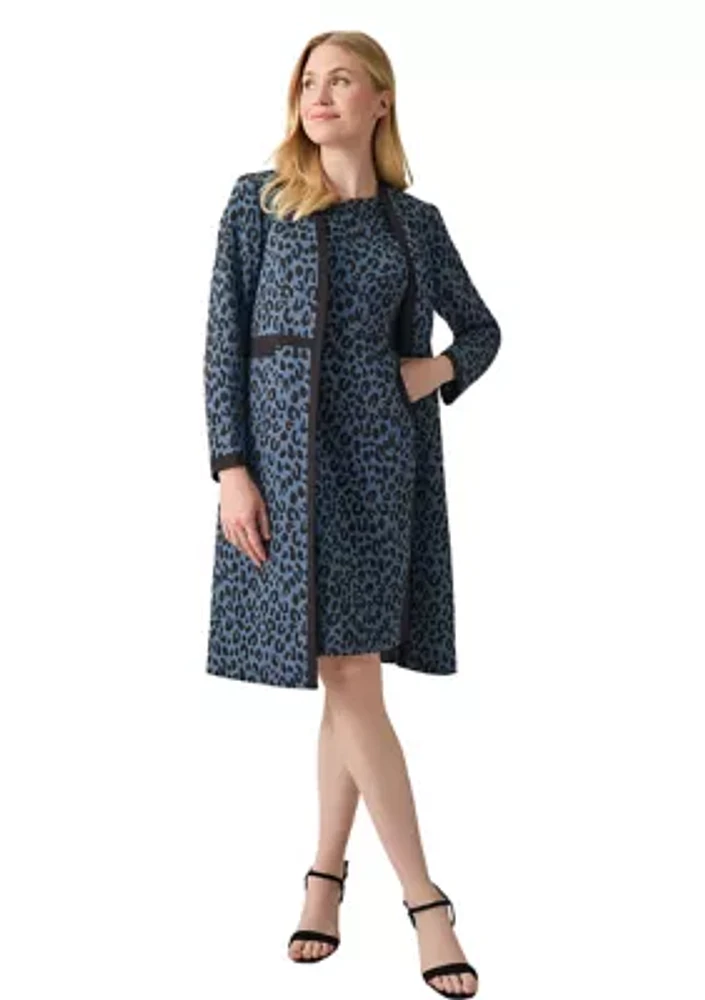 Women's Animal Printed Jacquard Suit Separate Jacket